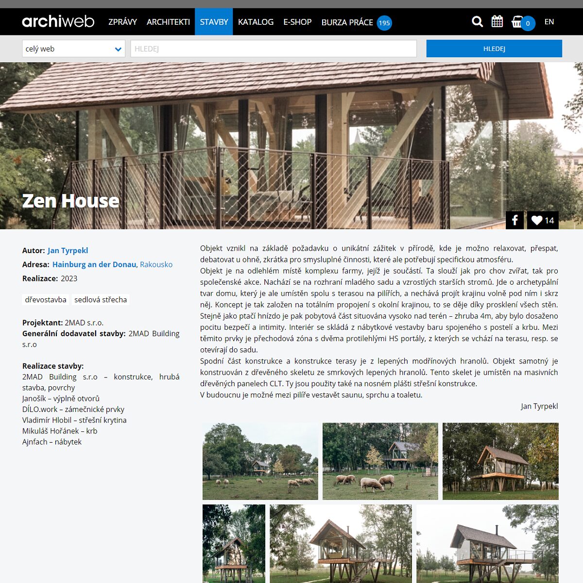 článek zen house archiweb